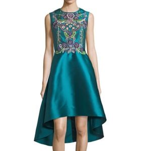 NWOT MARCHESA NOTTE Sleeveless Embellished Mikado Mini Cocktail Dress Size 0